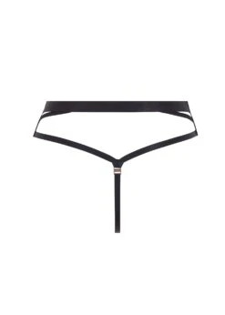 BLUEBELLA Karina High-Waist Thong (Black) -BLUEBELLA Sales Store bluebella karina high waist thong nude mesh black sexy underwear lingerie G