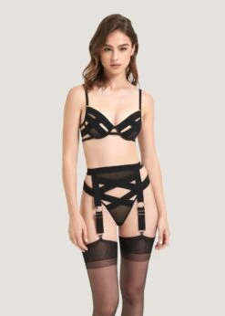 BLUEBELLA Mandra Thong (Black) 13 BLUEBELLA Mandra Thong (Black) -BLUEBELLA Sales Store bluebella mandra thong black bondage underwear sexy lingerie M