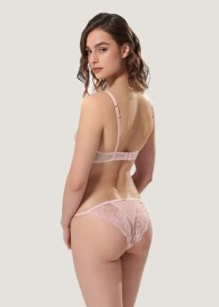 BLUEBELLA Marseille Bra (Pale Pink) -BLUEBELLA Sales Store bluebella marseille bra pale pink underwired non padded embroidery mesh sexy lingerie C