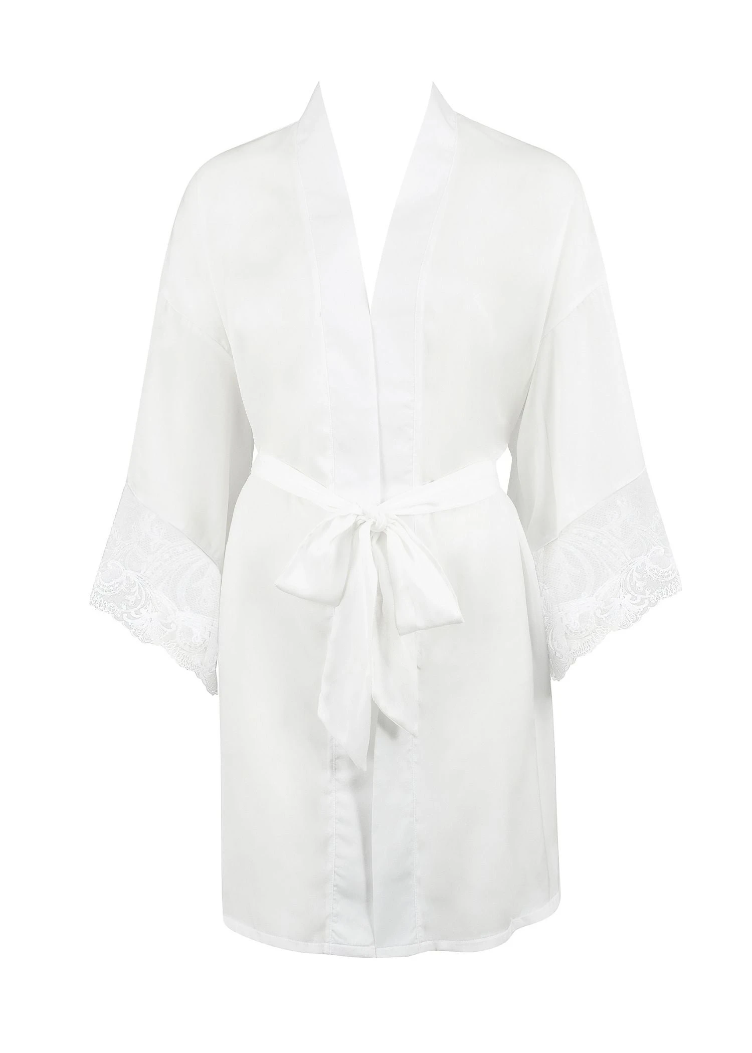 BLUEBELLA Marseille Luxury Satin Kimono (White) 1 BLUEBELLA Marseille Luxury Satin Kimono (White)