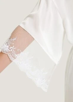 BLUEBELLA Marseille Luxury Satin Kimono (White) 13 BLUEBELLA Marseille Luxury Satin Kimono (White) -BLUEBELLA Sales Store bluebella marseille luxury satin kimono robe white sexy lingerie F