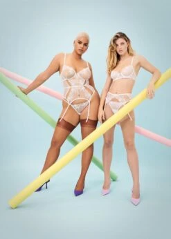 BLUEBELLA Marseille Suspender (White) -BLUEBELLA Sales Store bluebella marseille white suspender belt sexy bottoms sexy lingerie G