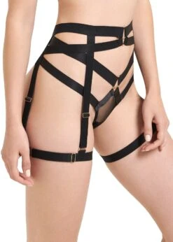 BLUEBELLA Miriam Thigh Harness -BLUEBELLA Sales Store bluebella miriam thigh harness bondage garter black bottoms sexy lingerie D