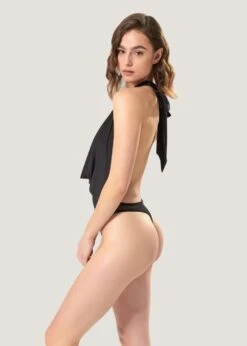 BLUEBELLA Ocean Soft Body (Black) 9 BLUEBELLA Ocean Soft Body (Black) -BLUEBELLA Sales Store bluebella ocean soft body black halter neck low back luxury lingerie C