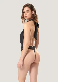 BLUEBELLA Ocean Soft Body (Black) 10 BLUEBELLA Ocean Soft Body (Black) -BLUEBELLA Sales Store bluebella ocean soft body black halter neck low back luxury lingerie D