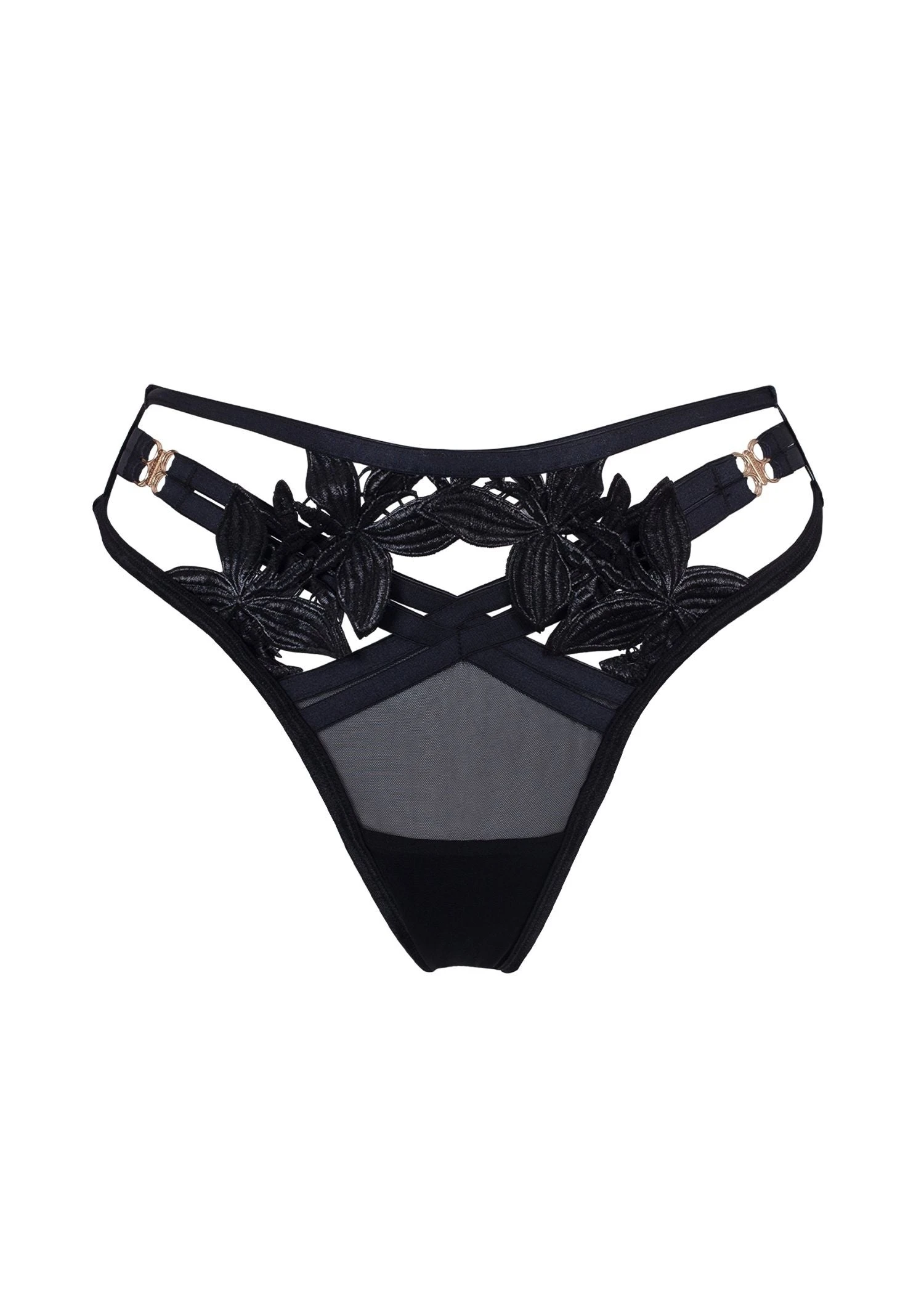 BLUEBELLA Ophelia High-Waist Thong (Black) 1 BLUEBELLA Ophelia High-Waist Thong (Black)