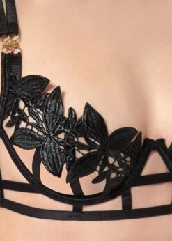 BLUEBELLA Ophelia Wired Bra (Black) -BLUEBELLA Sales Store bluebella ophelia wired cupless bra black sexy lingerie F