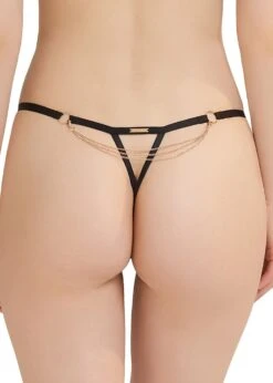 BLUEBELLA Oriana Thong -BLUEBELLA Sales Store bluebella oriana thong black gold chain bottoms sexy lingerie C