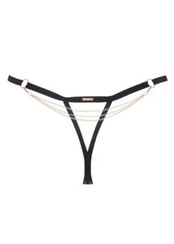 BLUEBELLA Oriana Thong -BLUEBELLA Sales Store bluebella oriana thong black gold chain bottoms sexy lingerie F