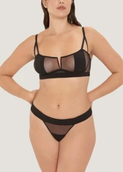 BLUEBELLA Orla Bra -BLUEBELLA Sales Store bluebella orla bra underwired non padded soft mesh sports black bralette everyday lingerie F