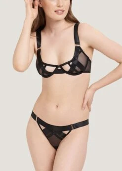 BLUEBELLA Sawyer Bra 10 BLUEBELLA Sawyer Bra -BLUEBELLA Sales Store bluebella sawyer bra black underwire nonpadded sexy lingerie D