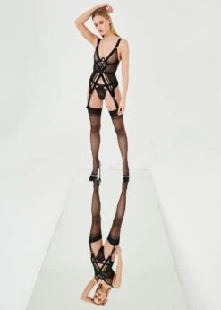 BLUEBELLA Sawyer Wired Basque 10 BLUEBELLA Sawyer Wired Basque -BLUEBELLA Sales Store bluebella sawyer wired basque black underwire bodywear sexy lingerie E