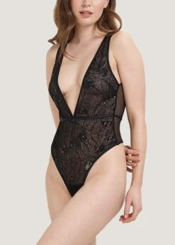 BLUEBELLA Skylar Body -BLUEBELLA Sales Store bluebella skylar mesh body black sequins mesh bodysuit bodywear sexy lingerie E