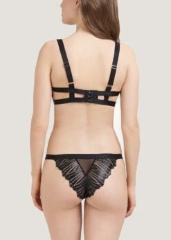 BLUEBELLA Sofia Brief -BLUEBELLA Sales Store bluebella sofia brief black mesh panty sexy lingerie luxury lingerie E