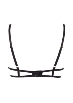 BLUEBELLA Tallulah Open Bra (Black) -BLUEBELLA Sales Store bluebella tallulah black open bra underwired cupless bra lace details sexy lingerie F