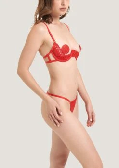 BLUEBELLA Tallulah Open Bra (Red) 13 BLUEBELLA Tallulah Open Bra (Red) -BLUEBELLA Sales Store bluebella tallulah bra tomato red cupless open bra ultra sexy lingerie F