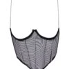 BLUEBELLA Zenn Open Wired Bustier (Black/Silver)