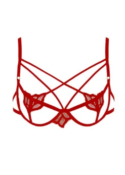 Red Rubi Cupless Bra