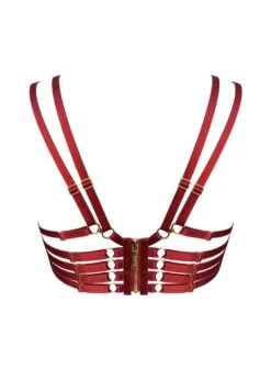 Kleio Ouvert Wire Bra (Burnt Red) 13 Kleio Ouvert Wire Bra (Burnt Red) -BLUEBELLA Sales Store bordelle kleio ouvert wired open cupless bra red underwired sexy lingerie G