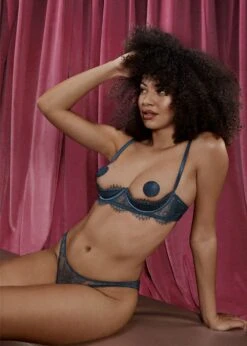 Arabela Open Knicker 8 Arabela Open Knicker -BLUEBELLA Sales Store coco de mer arabela open knicker ouvert brief grey bottoms underwear sexy lingerie F