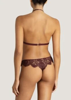 Camellia Thong (Sienna) 6 Camellia Thong (Sienna) -BLUEBELLA Sales Store coco de mer camellia thong red lace underwear sienna avec amour luxury lingerie E
