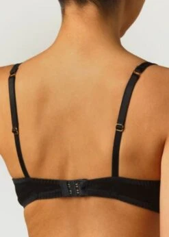 Aria Plunge Bra -BLUEBELLA Sales Store coco de mer london aria plunge bra underwire black gold embroidery luxury lingerie C