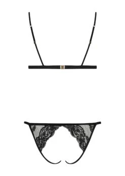 Seraphine Playsuit (Black) -BLUEBELLA Sales Store coco de mer seraphine playsuit black lace silk cutout bodysuit ouvert bottom sexy lingerie F