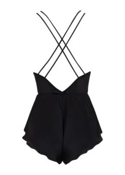 Sylph Teddy (Black) -BLUEBELLA Sales Store coco de mer sylph teddy black loungewear sleepwear sexy lingerie E