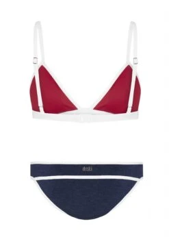 Monte Carlo Sim Tri Bikini Top And Waist Band Pant Swimwear -BLUEBELLA Sales Store dp024.016 duskii slim tri bikini top waist band pant swimwear indigo white b