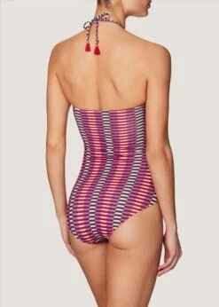 Catalina Kisses One Piece With Padding Swimwear -BLUEBELLA Sales Store h583 002s.rtpp heidi klum swim catalina kisses one piece padded swimwear retro tribal print c