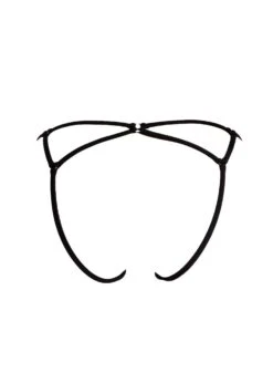 Queen Of Love Crotchless Ouvert (Deep Black) -BLUEBELLA Sales Store lucky cheeks queen of love deep black crotchless swarovski ouvert panty ultra sexy underwear C copy