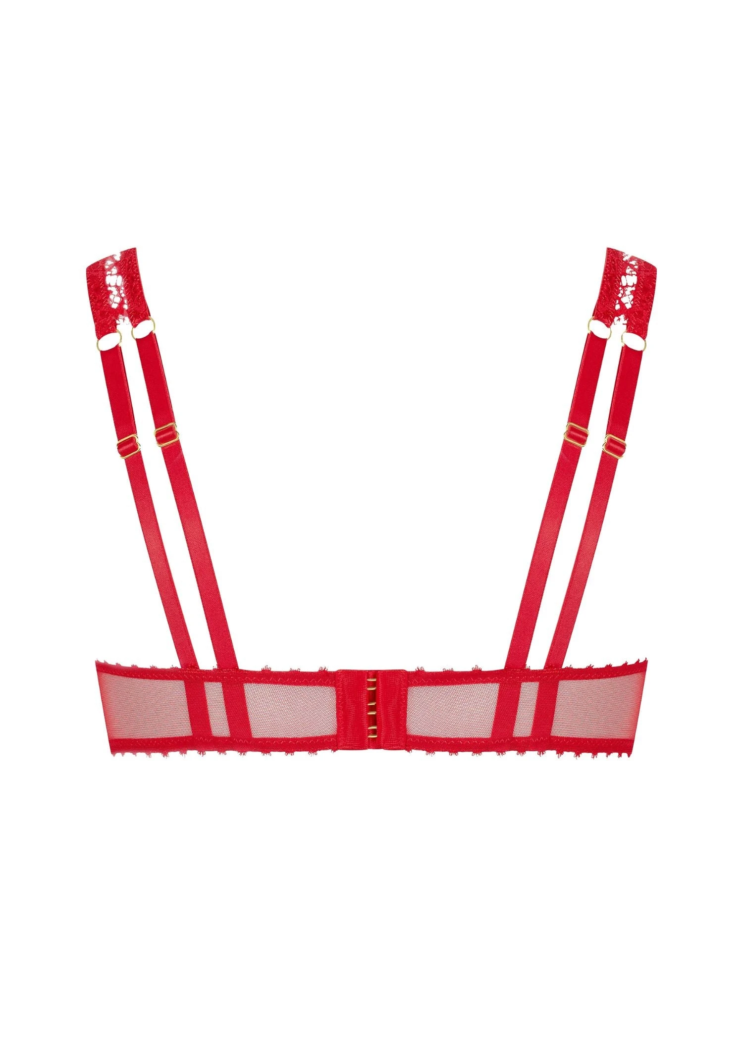 Maison Close Accroche Coeur Open Cup Bra (Red) 4 Maison Close Accroche Coeur Open Cup Bra (Red) - Image 4