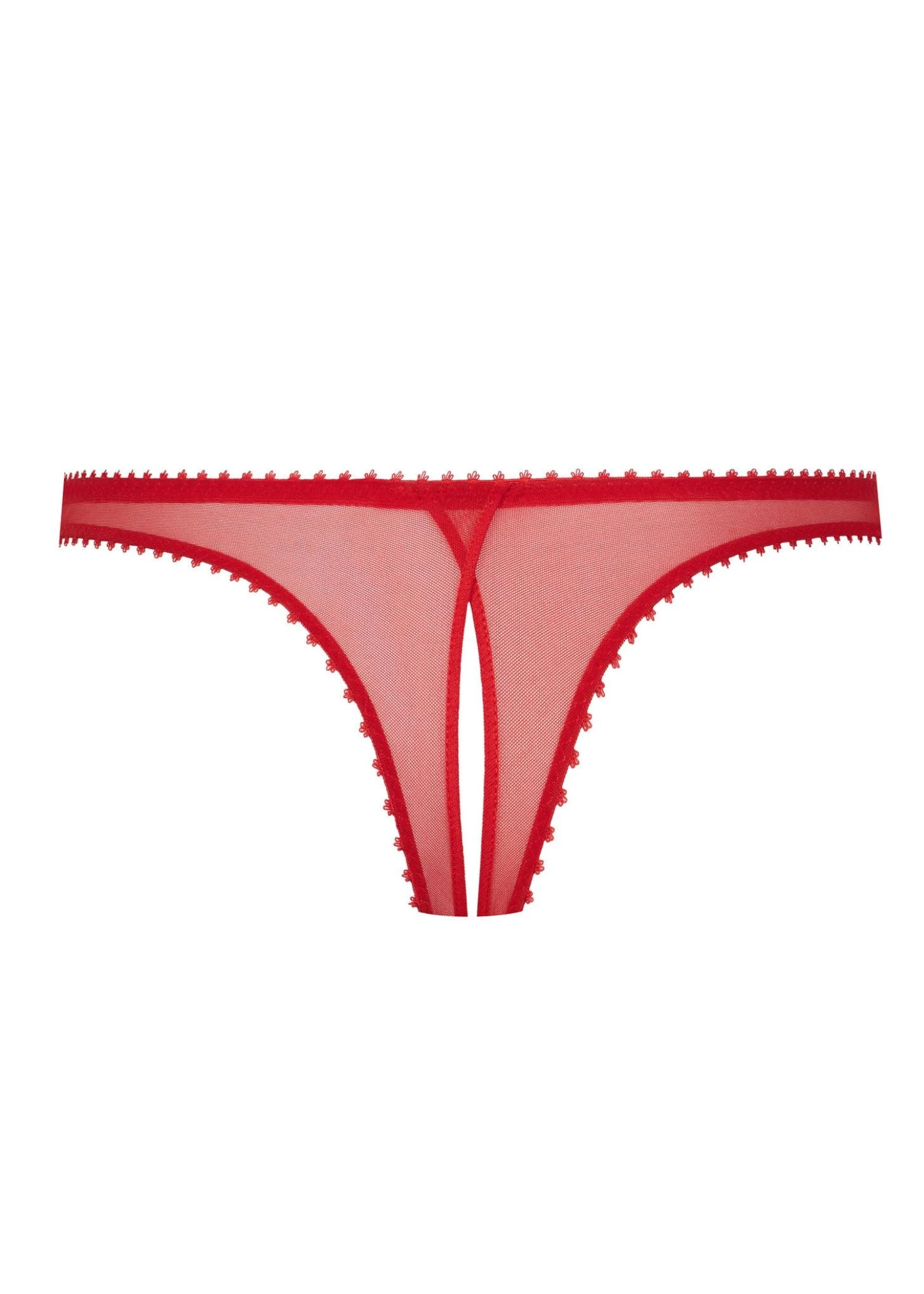 Maison Close Accroche Coeur Openable Thong (Red) 5 Maison Close Accroche Coeur Openable Thong (Red) - Image 5