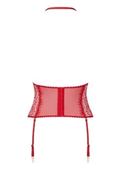 Maison Close Accroche Coeur Waist Cincher With Suspenders (Red) 15 Maison Close Accroche Coeur Waist Cincher With Suspenders (Red) -BLUEBELLA Sales Store maison close accroche coeur waist cincher with suspenders red lace multi wear suspender harness 561565 sexy lingerie H