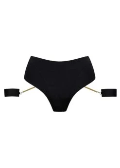 Maison Close Tapage Nocturne Black Openable High Waist Thong