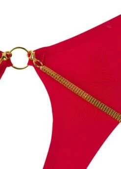 Maison Close Tapage Nocturne Red Openable High Waist Thong -BLUEBELLA Sales Store maison close tapage nocturne red openable high waist thong with handcuff sexy lingerie F 1