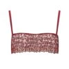 Lola Bandeau Bra (Red Leopard)
