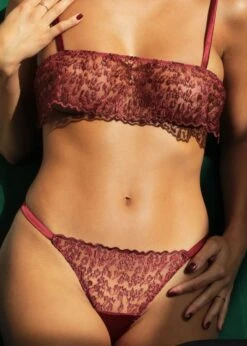 Lola Brazilian Knicker (Red Leopard) 16 Lola Brazilian Knicker (Red Leopard) -BLUEBELLA Sales Store muse by coco de mer lola brazilian knicker red leopard lace underwear sexy luxury lingerie H