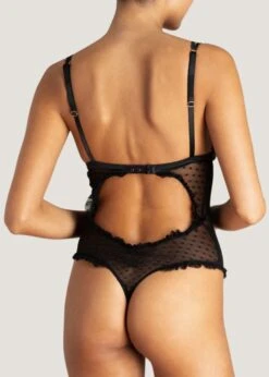 Sadie Bodysuit (Black) 8 Sadie Bodysuit (Black) -BLUEBELLA Sales Store muse by coco de mer sadie bodysuit black lace avec amour sexy lingerie C
