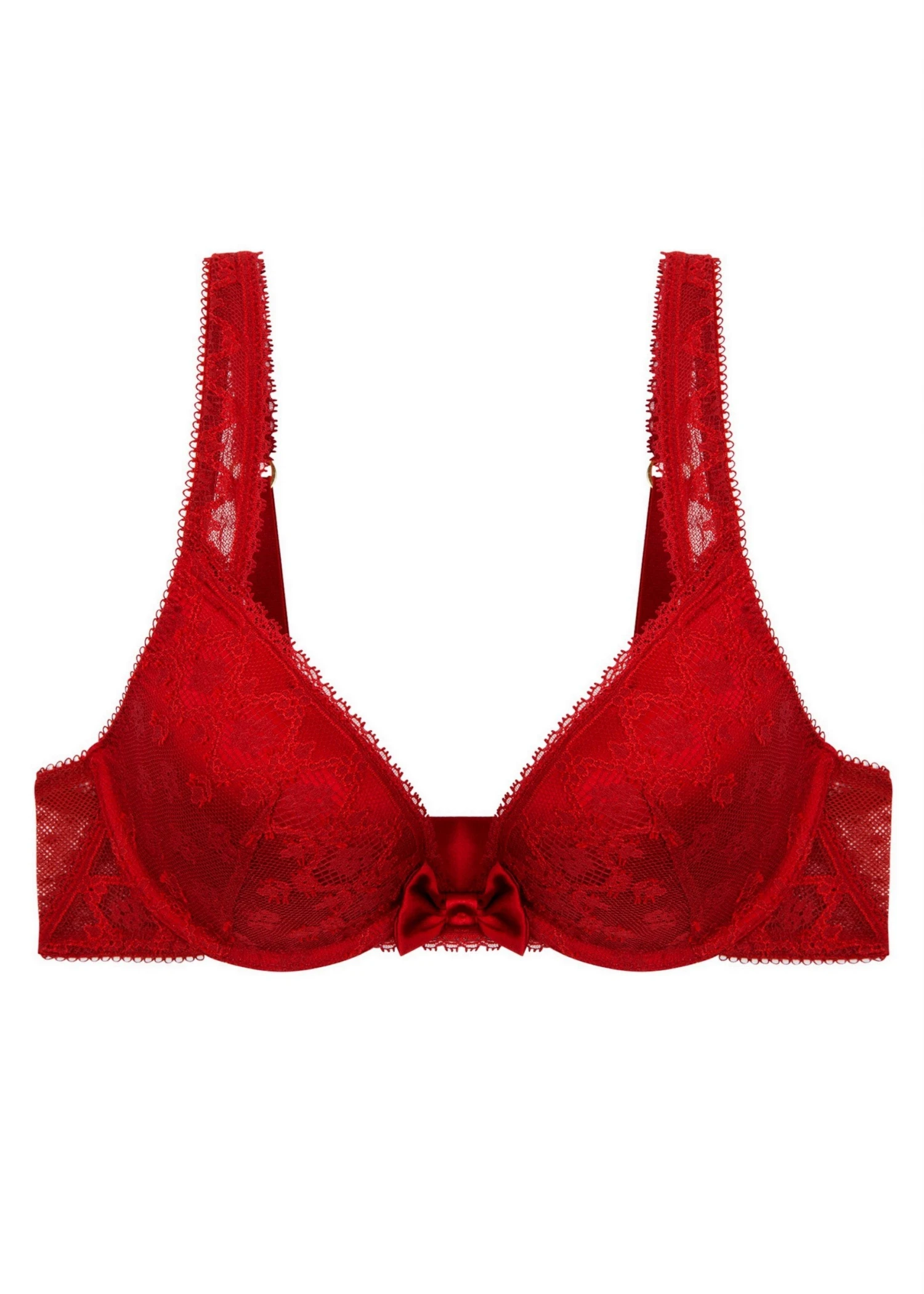 Mathilda Giggling (Carmine) Contour Plunge Bra 1 Mathilda Giggling (Carmine) Contour Plunge Bra