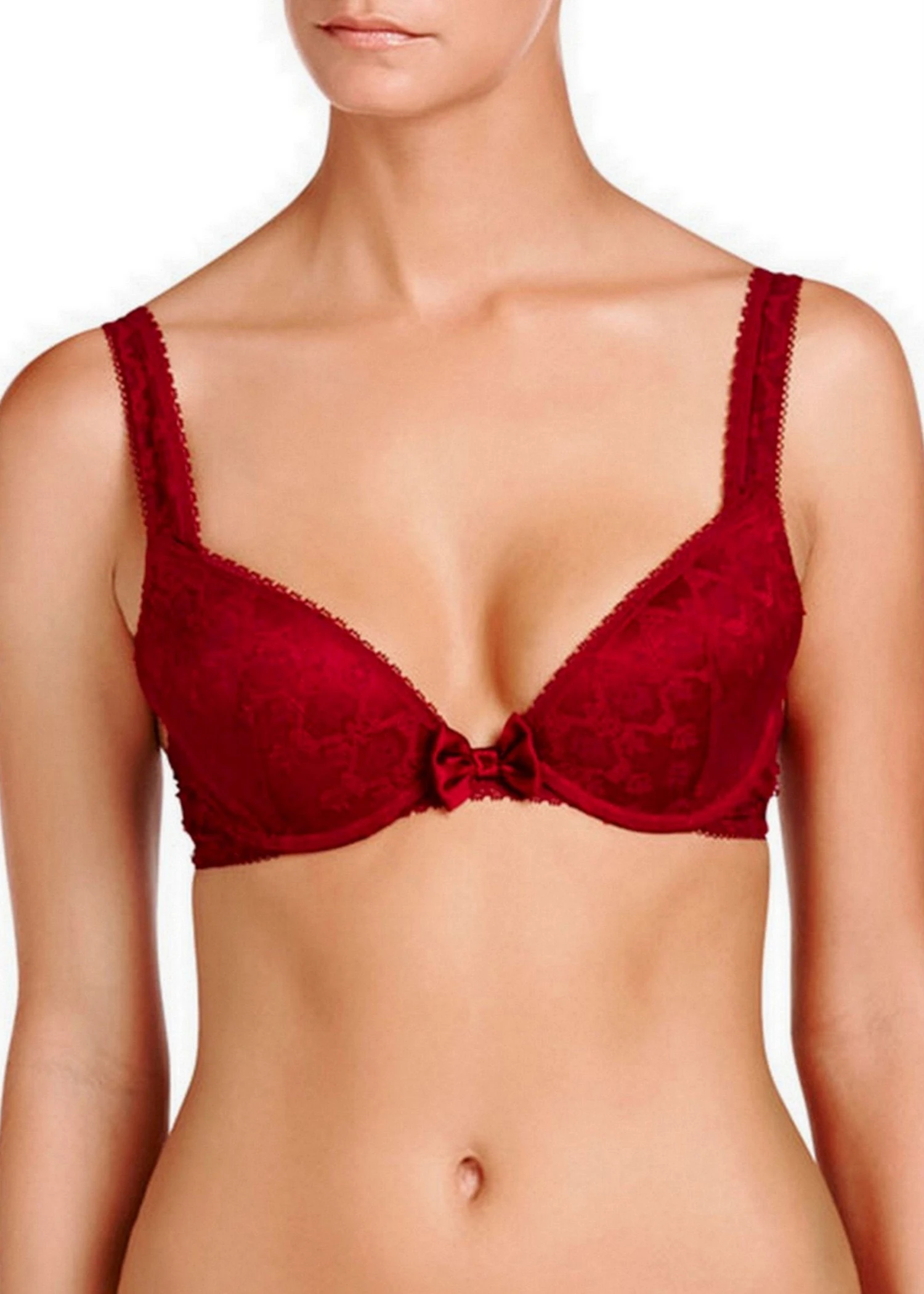 Mathilda Giggling (Carmine) Contour Plunge Bra 2 Mathilda Giggling (Carmine) Contour Plunge Bra - Image 2