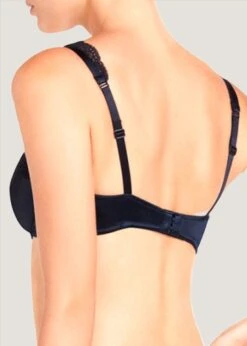 Clara Whispering Contour Balconette Bra (Dark Ink) -BLUEBELLA Sales Store s72 027.dink stella mccartney clara whispering dark ink blue contour balconette bra sexy lingerie underwire c