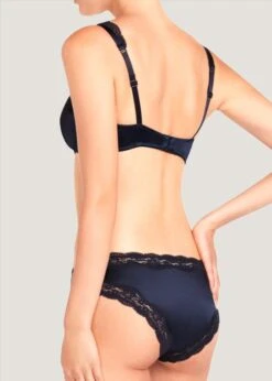 Clara Whispering Contour Balconette Bra (Dark Ink) -BLUEBELLA Sales Store s72 027.dink stella mccartney clara whispering dark ink blue contour balconette bra sexy lingerie underwire e