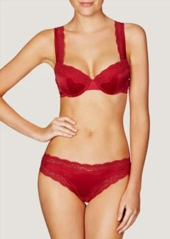 Clara Whispering Contour Balconnet Bra (Tango Red) 8 Clara Whispering Contour Balconnet Bra (Tango Red) -BLUEBELLA Sales Store s72 027.tard stella mccartney clara whispering contour balconnet bra red lingerie d