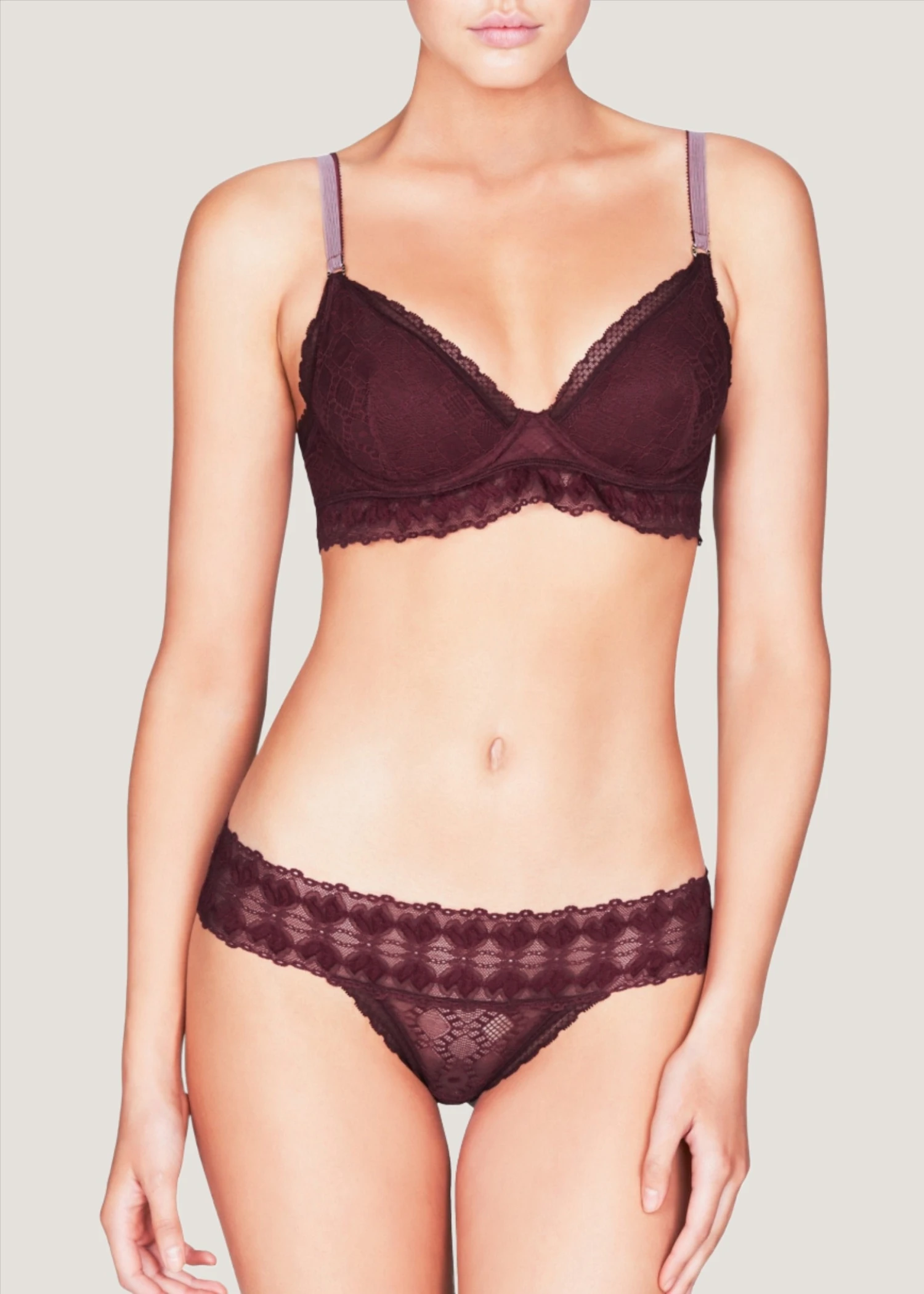 Jasmine Inspiring (Garnet Red) Contour Plunge Bra 4 Jasmine Inspiring (Garnet Red) Contour Plunge Bra - Image 4