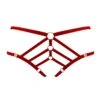 Art Deco Ouvert Strap Brief (Burnt Red)