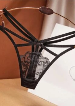 Aisha Multi Strap Thong -BLUEBELLA Sales Store unleashed aisha multi strap thong sexy lingerie black C