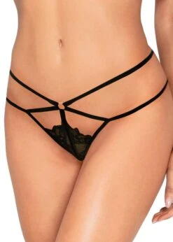 Aisha Multi Strap Thong -BLUEBELLA Sales Store unleashed aisha multi strap thong sexy lingerie black D