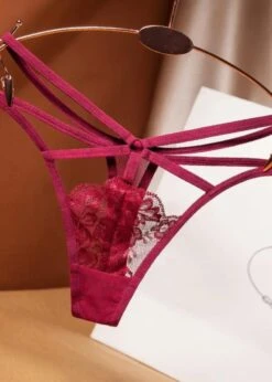 Aisha Multi Strap Thong -BLUEBELLA Sales Store unleashed aisha multi strap thong sexy lingerie burgundy C