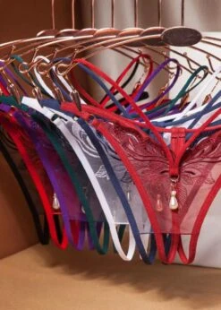 Stella Crotchless Pearl Thong -BLUEBELLA Sales Store unleashed stella crotchless thong with pearl multi color sexy lingerie D